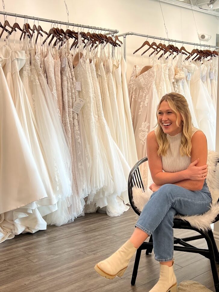 wedding dress shopping tips  try on lots of dresses