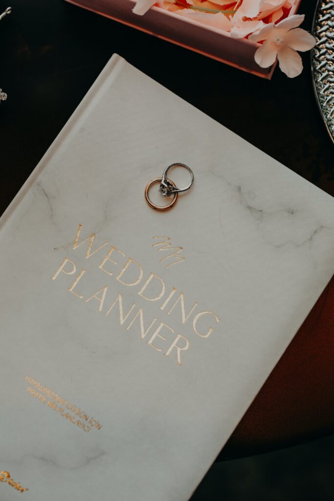 first steps of wedding planning get organized