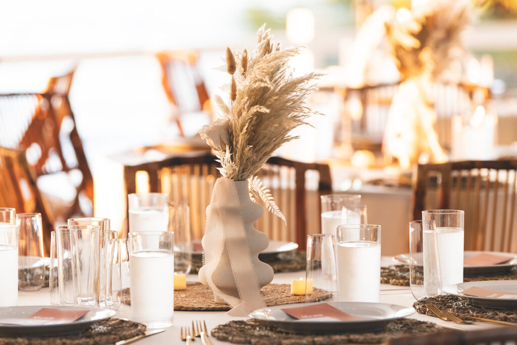 DIY boho wedding decor reception