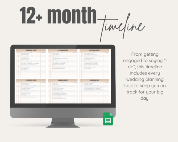 The Ultimate Editable Wedding Planning Checklist - Image 3